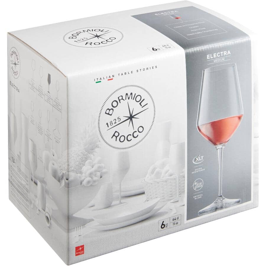 Electra 15 oz White Wine Glasses - Set of 6