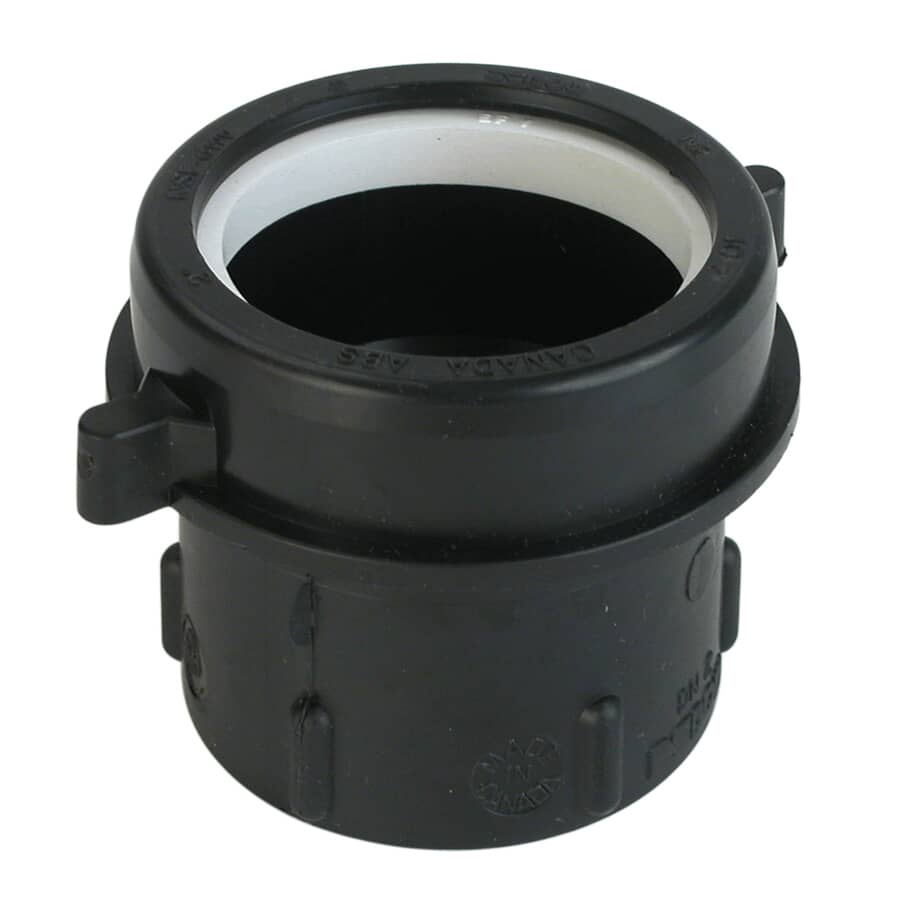 1-1/2" x 1-1/2" Slip Joint ABS Adapter for Galvanized to DWV Pipe