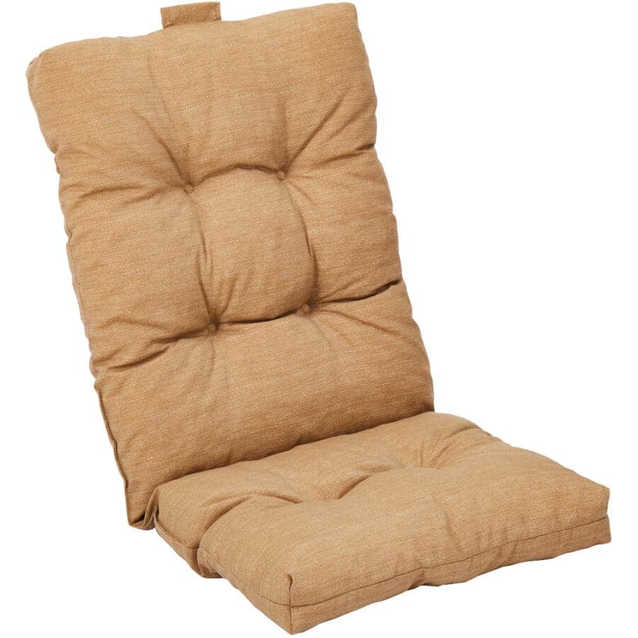 High Back Chair Cushion - Solid Tan