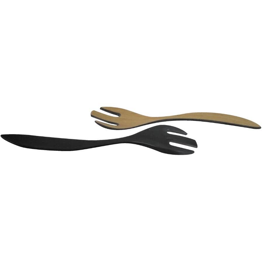 Bamboo Salad Serving set, Grey