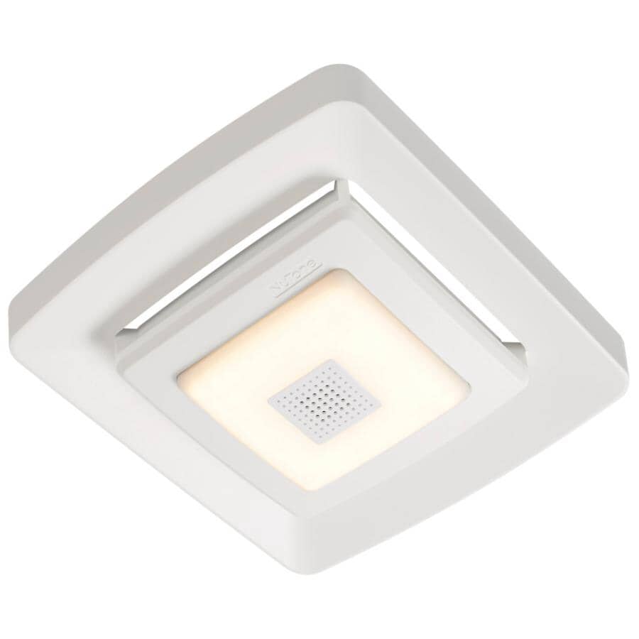 Quick Install Bathroom Exaust Fan Grille & Cover- with Bluetooth Speaker & LED Light