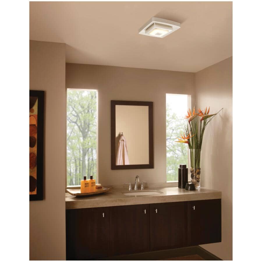 Quick Install Bathroom Exaust Fan Grille & Cover- with Bluetooth Speaker & LED Light