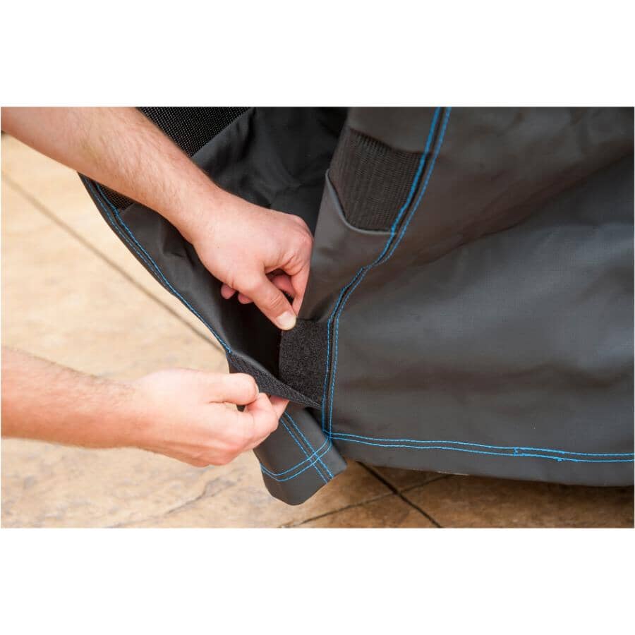 70" x 25" x 48" PVC Barbecue Cover, with Polyester Backing