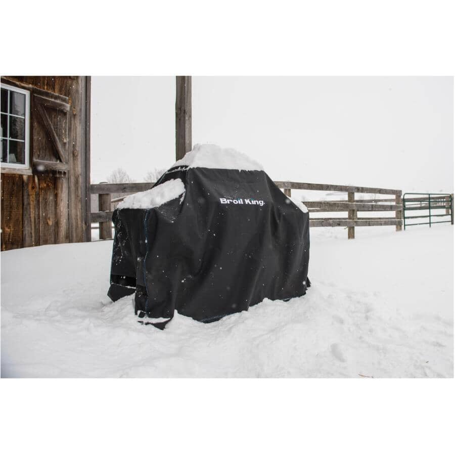 76" x 25" x 48" PVC Barbecue Cover, with Polyester Backing
