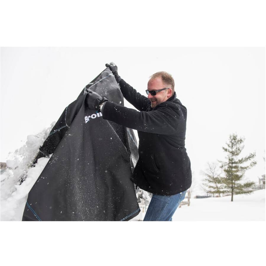 76" x 25" x 48" PVC Barbecue Cover, with Polyester Backing