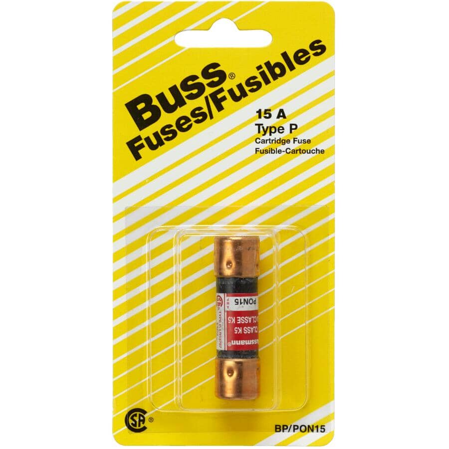 15 Amp 250 Volt Cartridge P Fuse