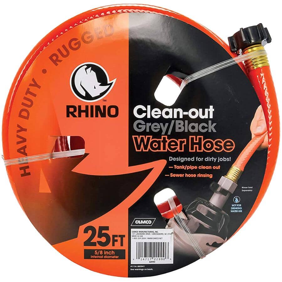 RhinoFLEX Grey & Black Water Hose - 25'