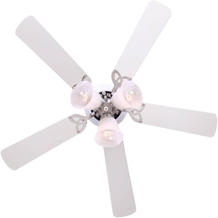 Maria 42" Ceiling Fan with LED Light - White