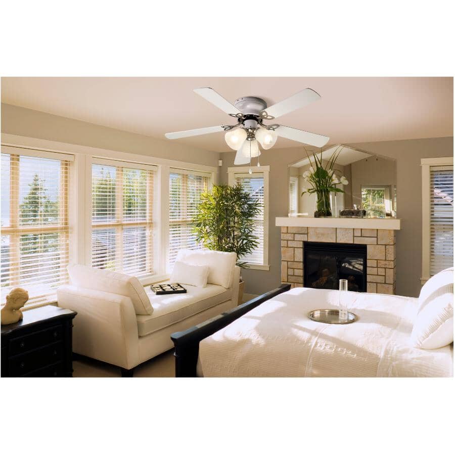 Maria 42" Ceiling Fan with LED Light - White