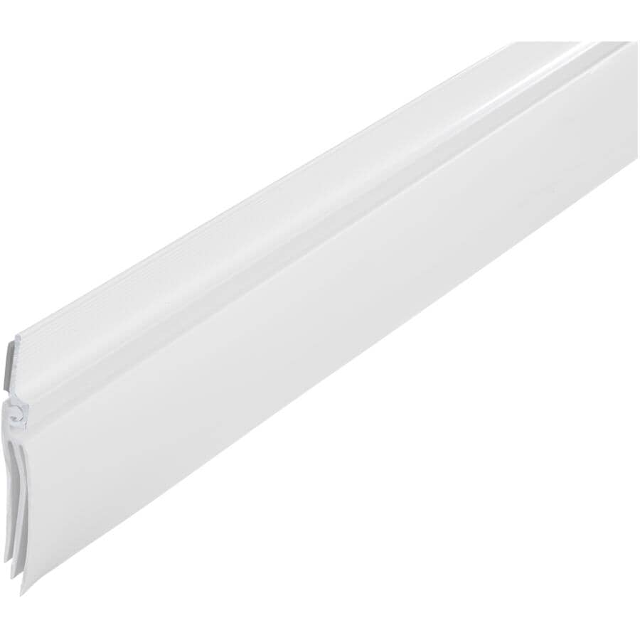 3' White Aluminum/Vinyl Door Sweep
