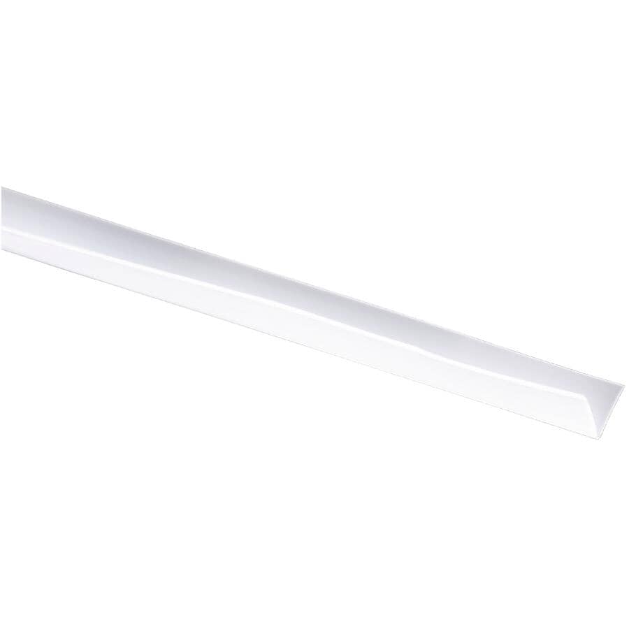 7/8" x 16.4' White V Strip Weatherstripping Tape