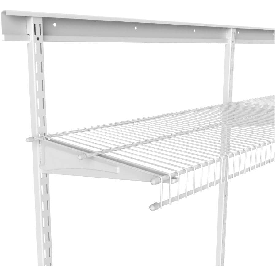 12" x 12' White Wire Close Mesh Shelf