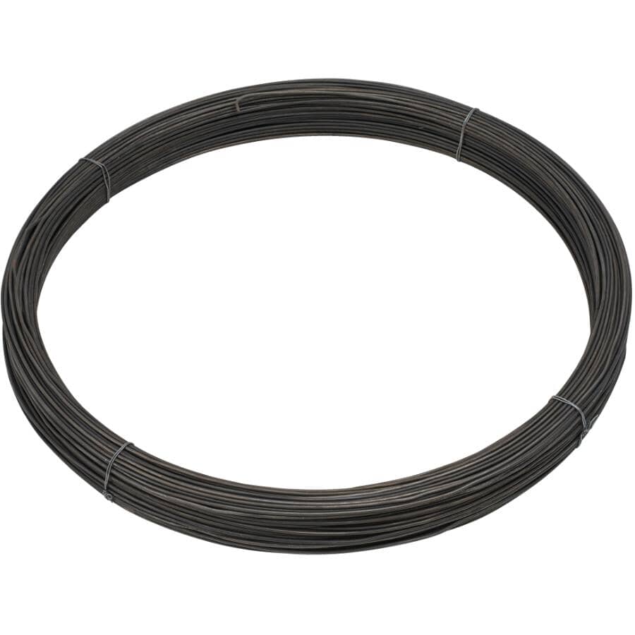 12-Gauge Annealed Merchant Wire - Black, 10 lb
