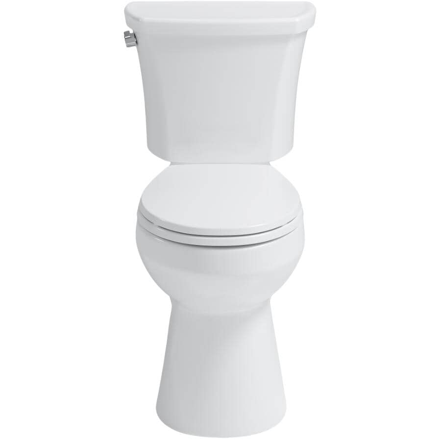 4.8 L Easley Round Toilet with Flush Guard Technology - White, 17"