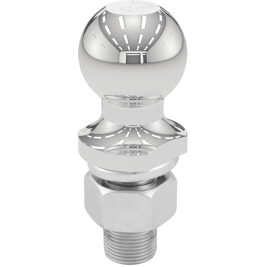 Interlock Towing Hitch Ball - Chrome, 1-7/8"