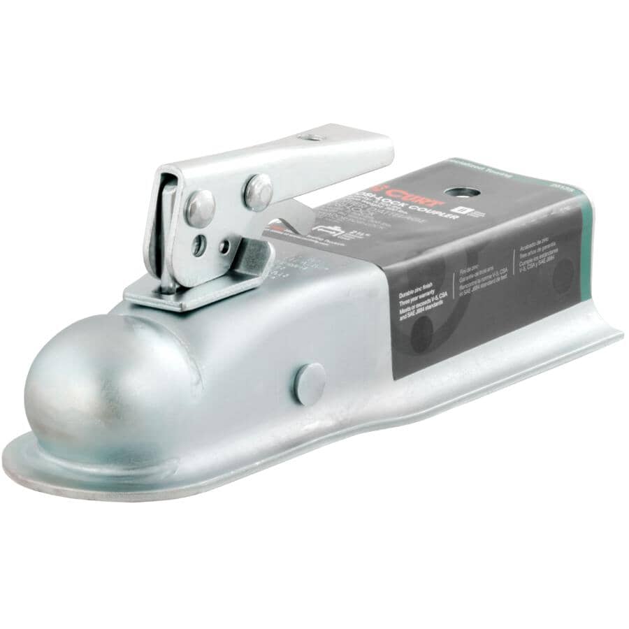 Straight-Tongue Coupler with Posi-Lock - 2" x 2-1/2"