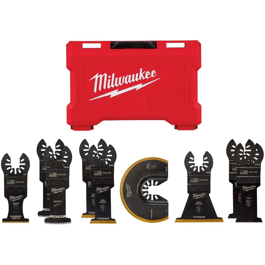 Open-Lok Universal Plunge Assorted Blade Kit - 9 Piece & Storage Case