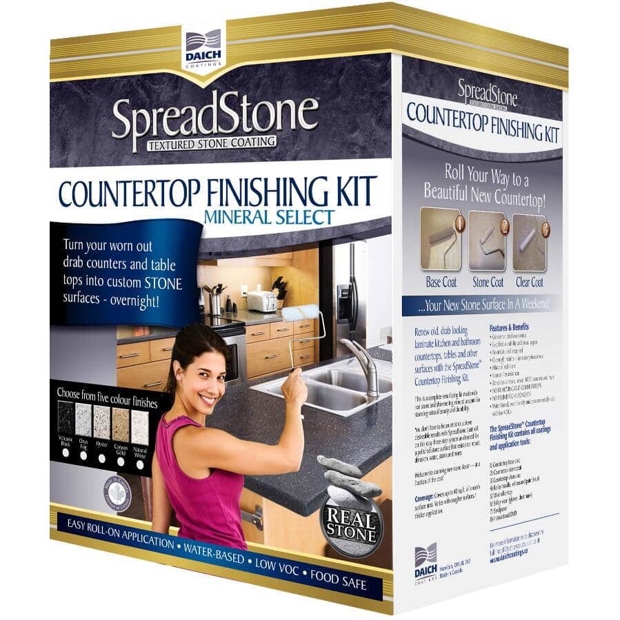 SpreadStone Mineral Select Countertop Finishing Kit - Volcanic Black