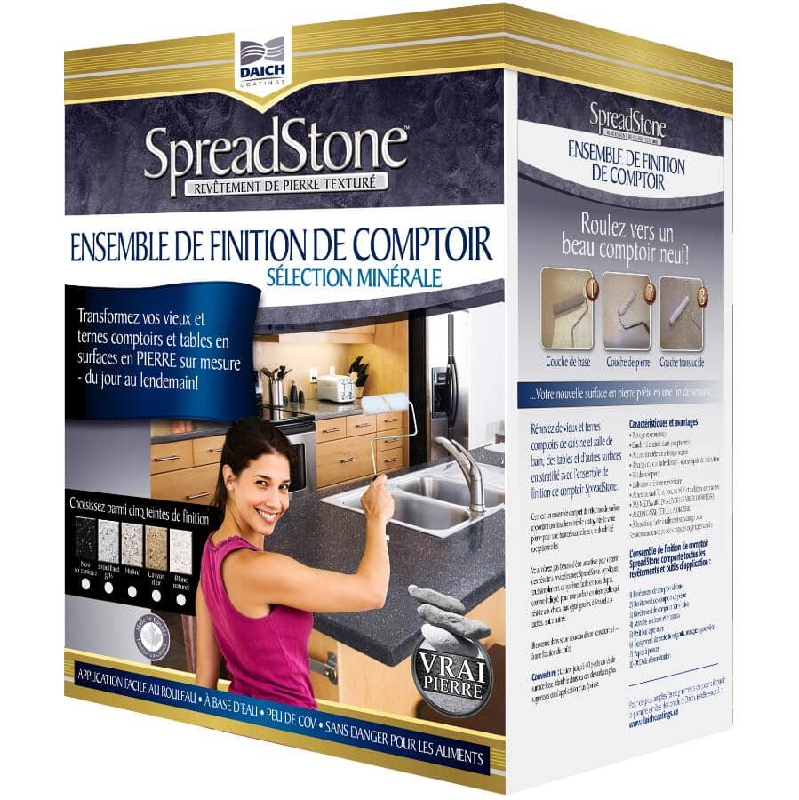 SpreadStone Mineral Select Countertop Finishing Kit - Volcanic Black