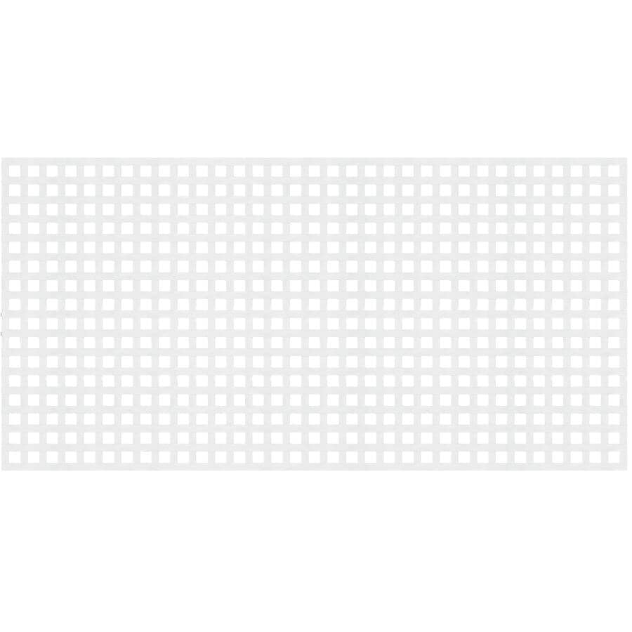 4' x 8' White Privacy Vinyl Mesh, 1-1/4" Square Spacing