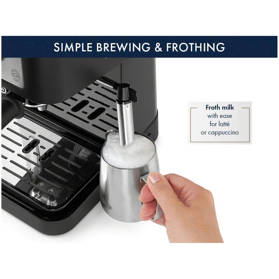 Stilosa Manual Espresso Maker (EC260) - Black, 1100W