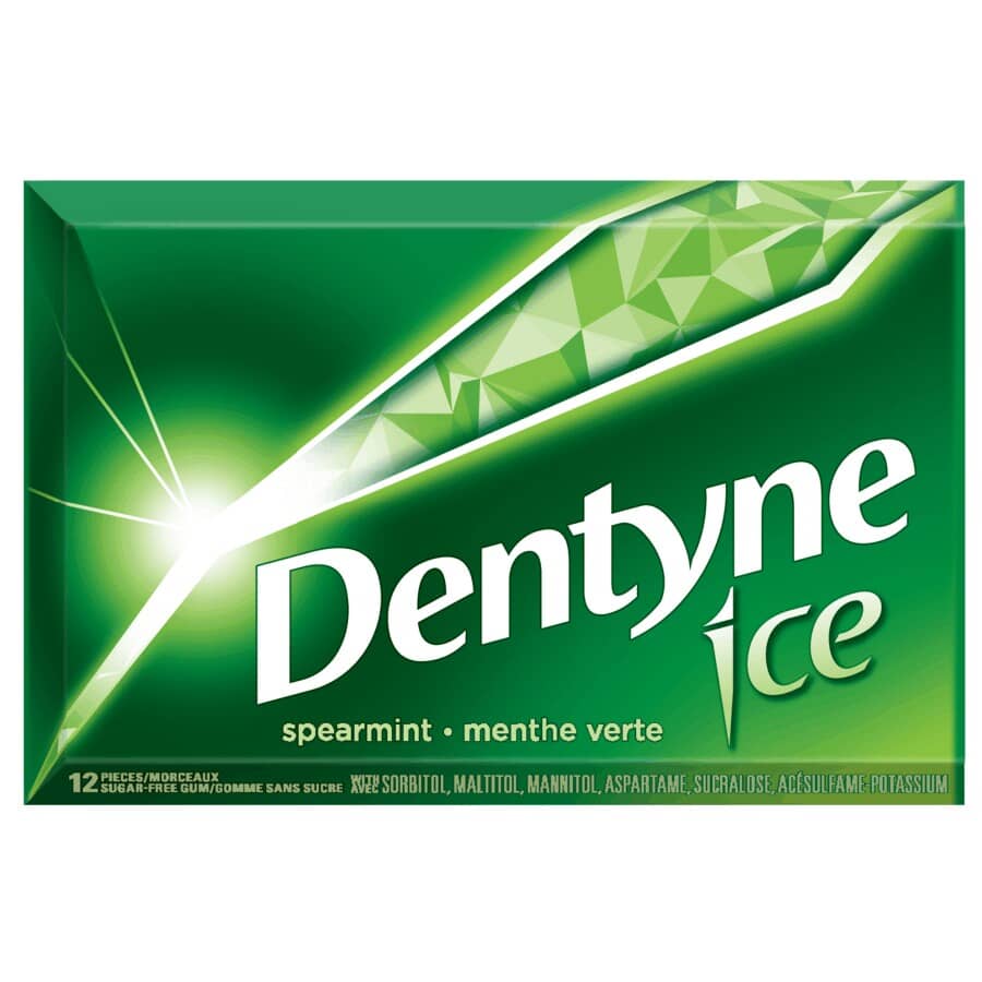 Ice Spearmint Gum - 12 Pieces