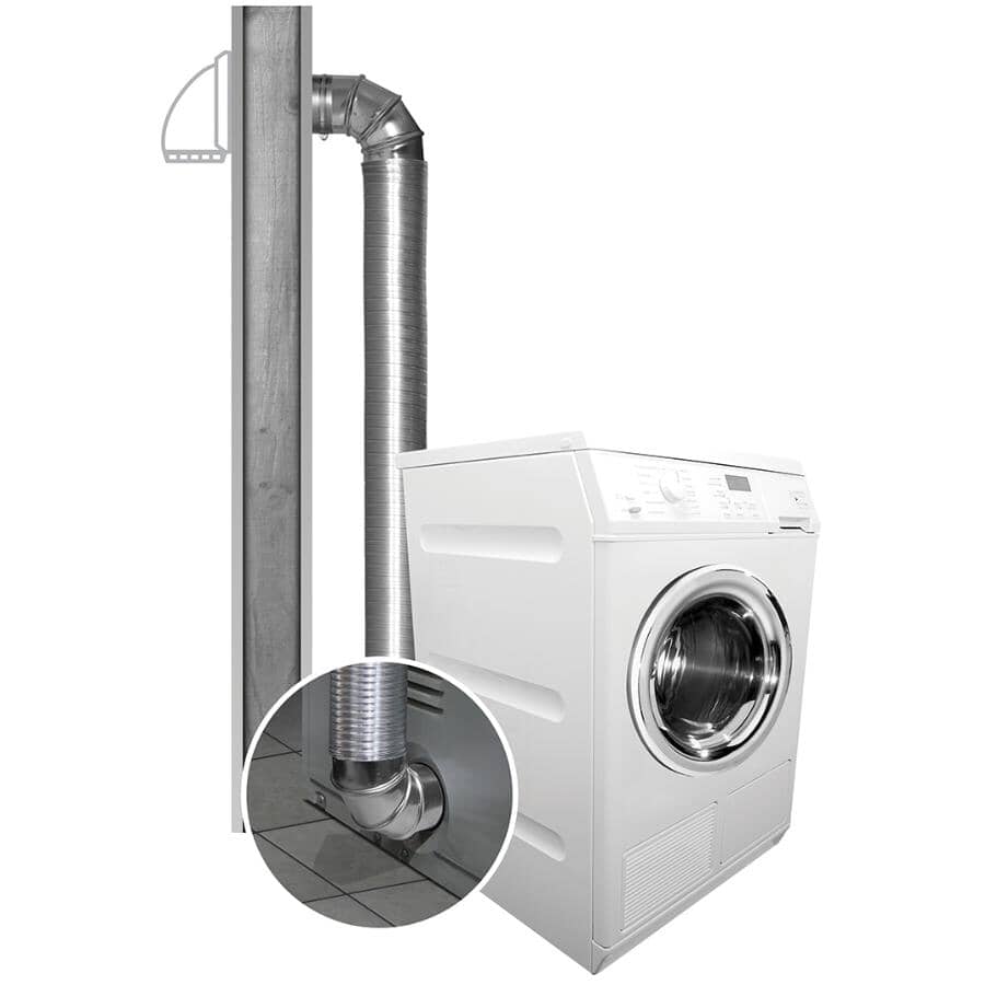 4" x 8' All Metal Dryer Vent Kit
