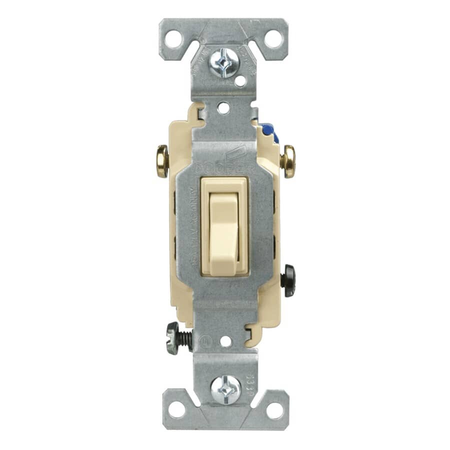 3 Way Ivory Quiet Toggle Light Switch