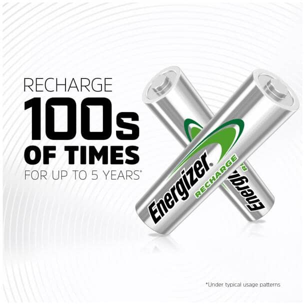 Recharge Universal NiMH Rechargeable AA Batteries - 2 Pack