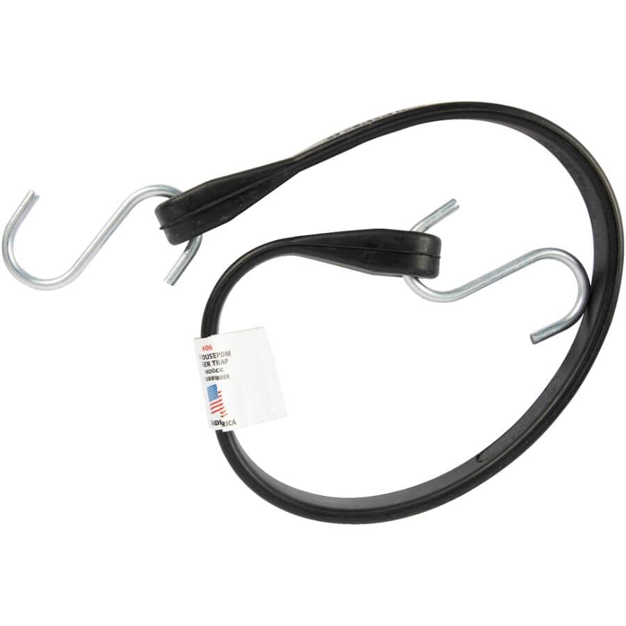 21" Industrial Rubber Tarp Strap with Hooks