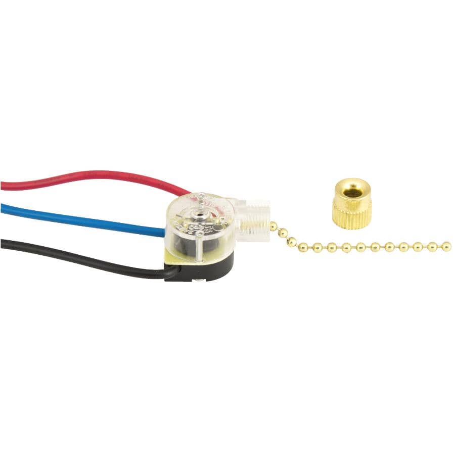 3 Wire Pull Chain Canopy Switch