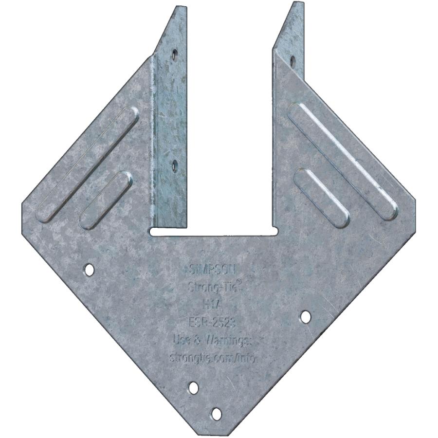 H1A Hurricane Tie - Zinc Galvanized G90 Finish 18 gauge (Interior Use)