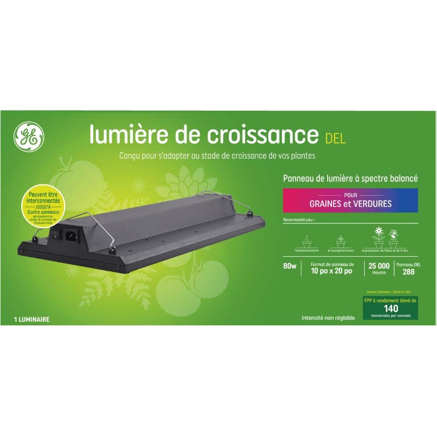 Balanced Spectrum 20" Linkable LED Panel Grow Light - 80 W