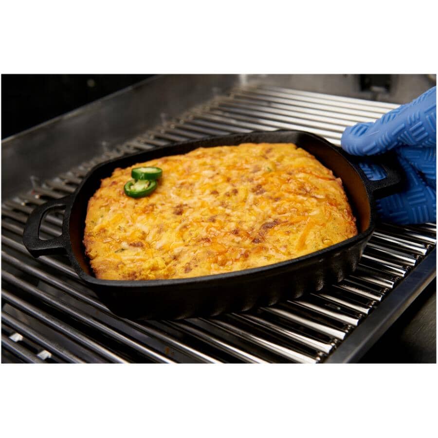 Cast Iron BBQ Skillet - 10" x 10"