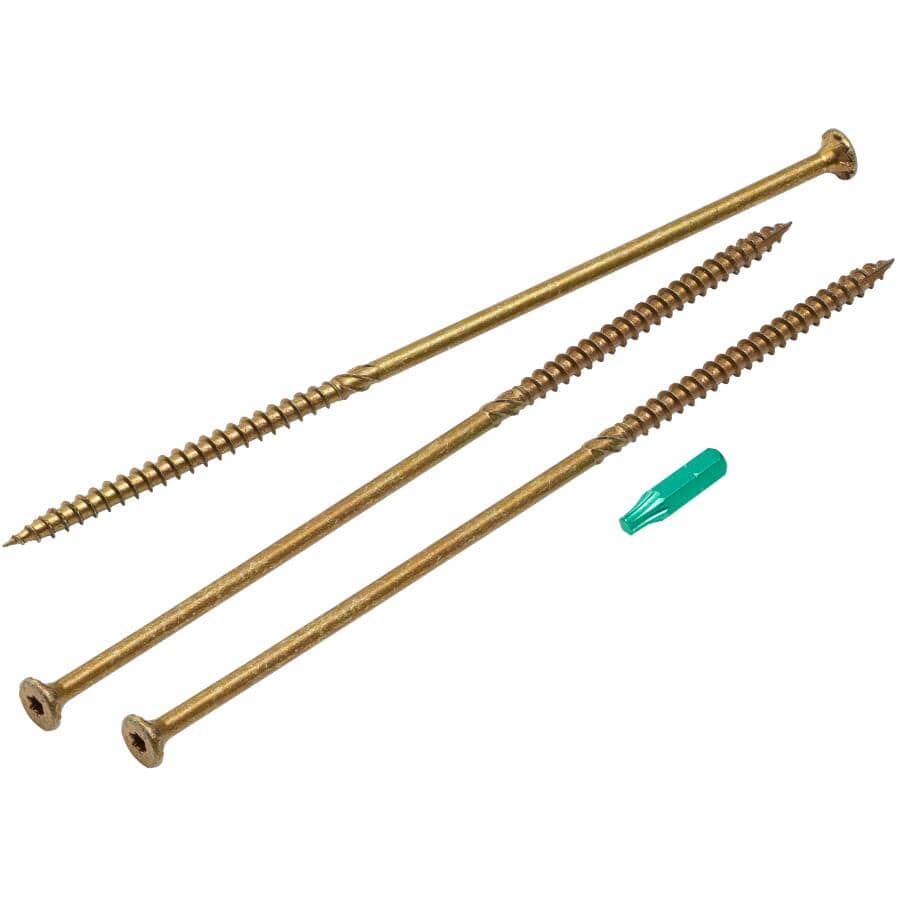 #12/14 x 8" Climatek Star Drive R4 Structural Wood Screws - 50 Pack