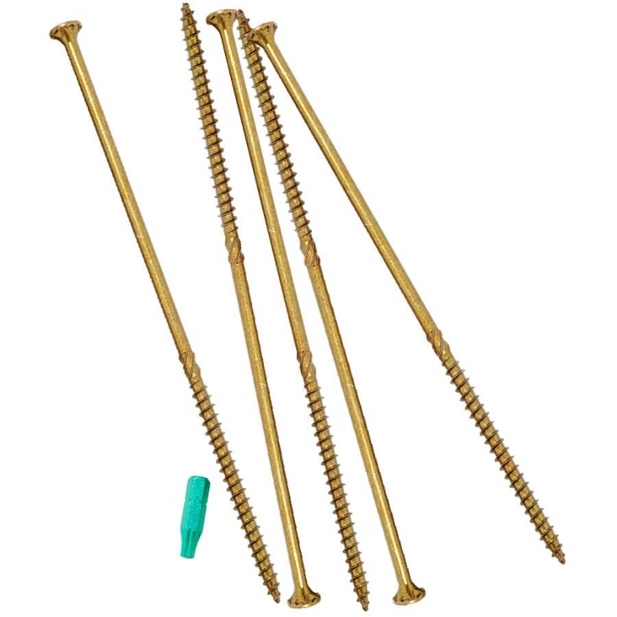 #9 x 2-1/2" Climatek Star Drive R4 Structural Wood Screws - 100 Pack