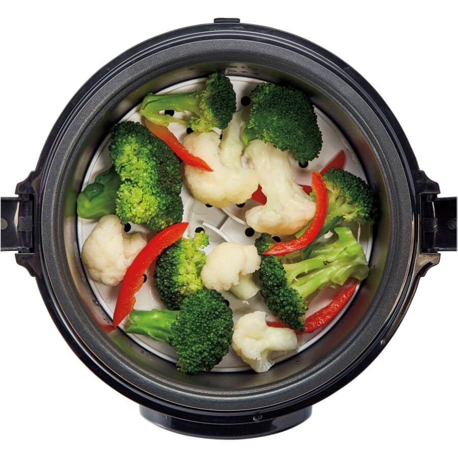 Compact Multi-Cooker (37524) - Stainless Steel & Black, 1.5 Qt