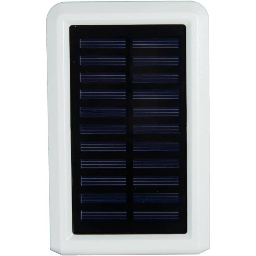 Solar Powered 2 LED Motion Detector Security Light - White