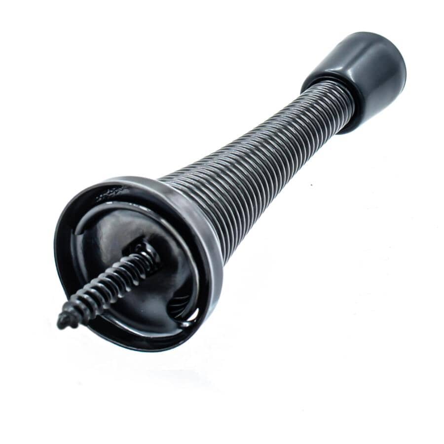 2 Pack 3" Black Spring Door Stop