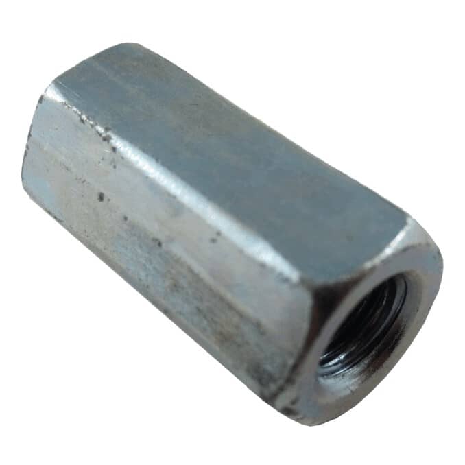 1/4"-20 Zinc Plated Threaded Rod Coupling Nut