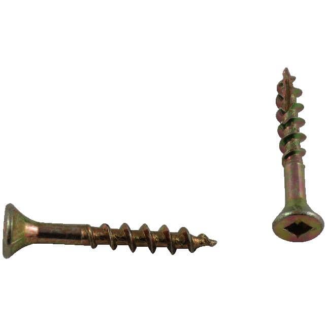 500 Pack #8 x 1-1/4" Yellow Zinc Plated All Purpose Screws