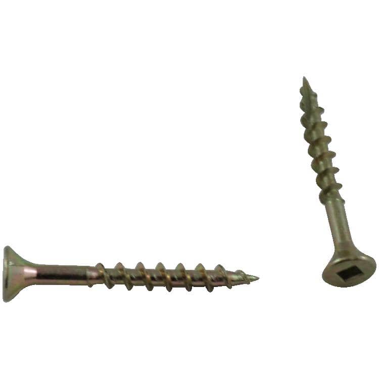 600 Pack #8 x 1-1/2" Yellow Zinc Plated All Purpose Screws