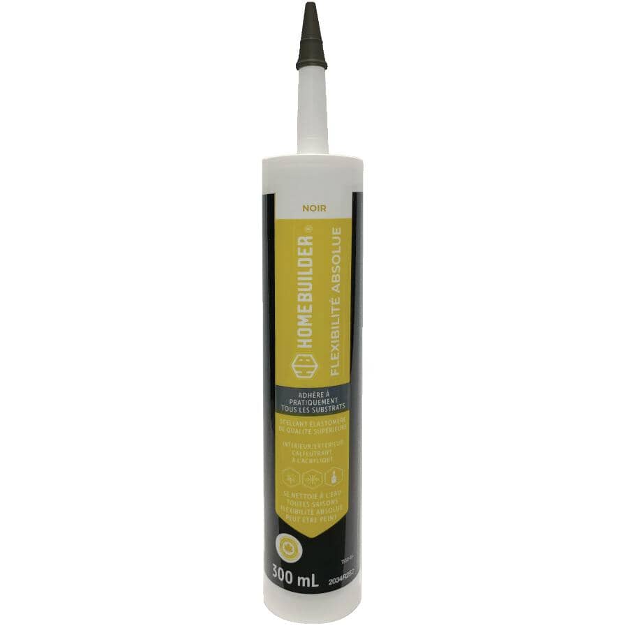 Total Stretch Acrylic Caulking - Black, 300 ml