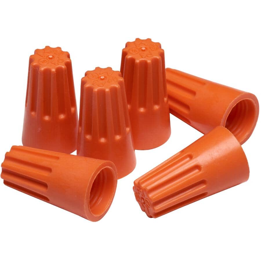 100 Pack Small Orange Twist Connectors