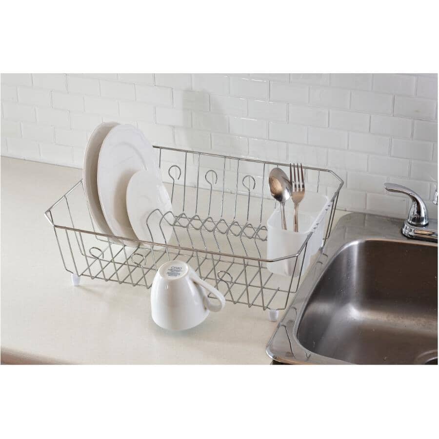 Dish Drainer - Chrome, 13.8" x 17.7"