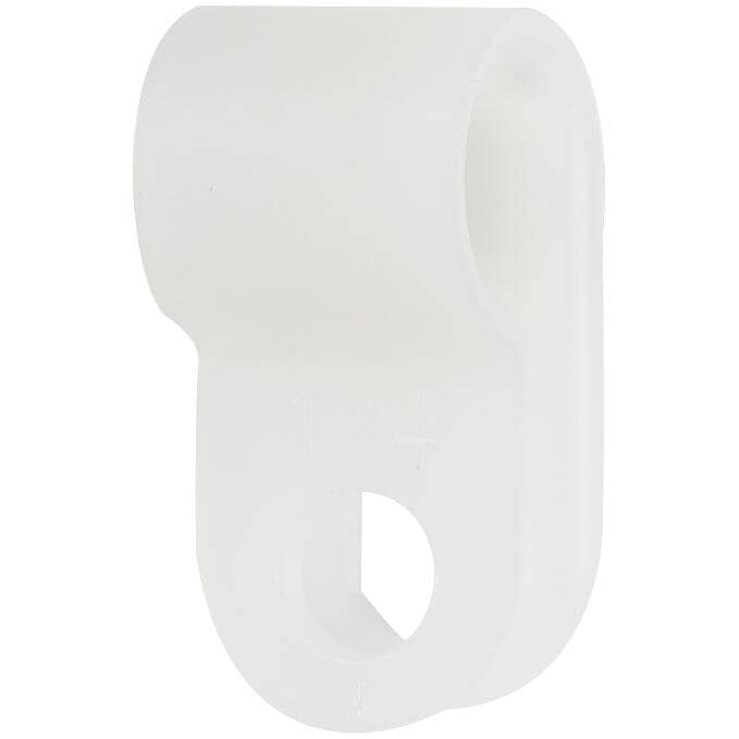 100 Pack 1/4" Natural Nylon Cable Clamps