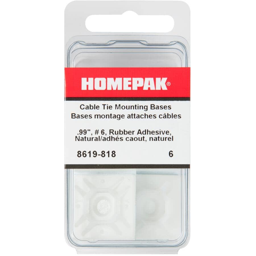 6 Pack Natural Rubber Cable Bases
