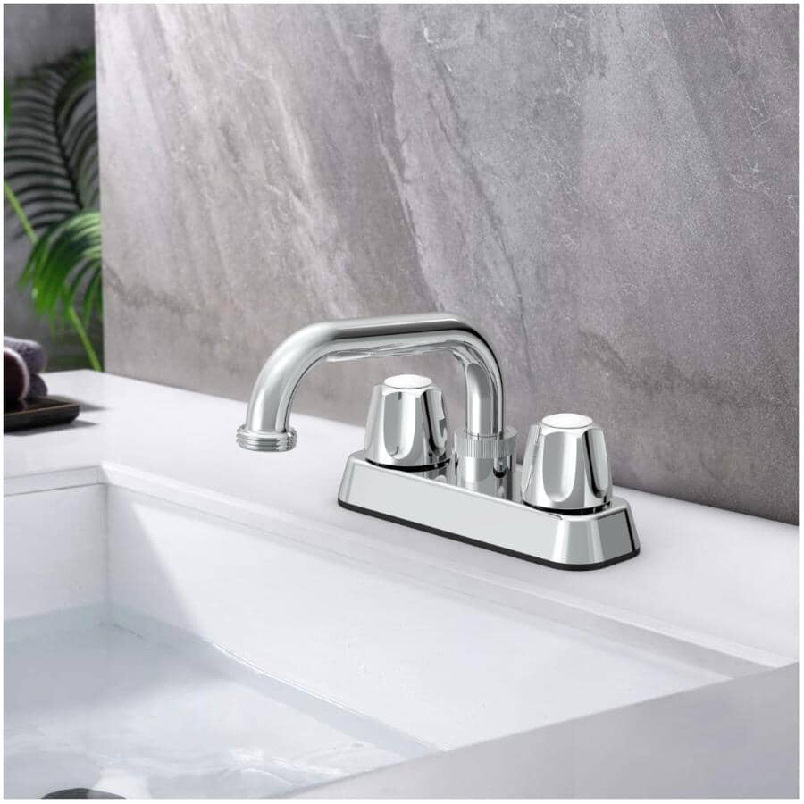 2 Handle Laundry Faucet - with 6'' Spout, Chrome