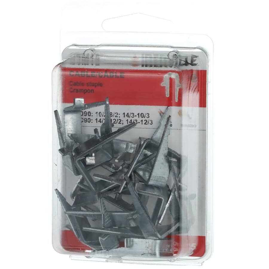 15 Pack 10/3 Steel Cable Staples