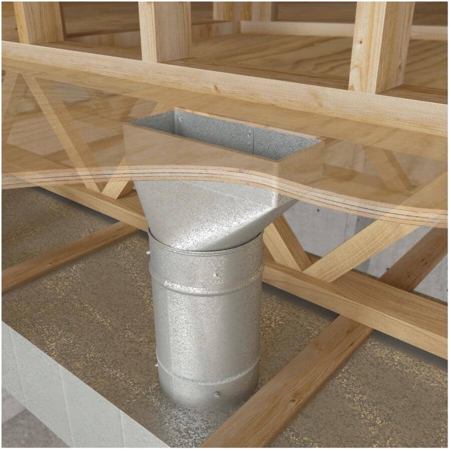 3-1/4" x 10" x 6" Universal Boot Duct